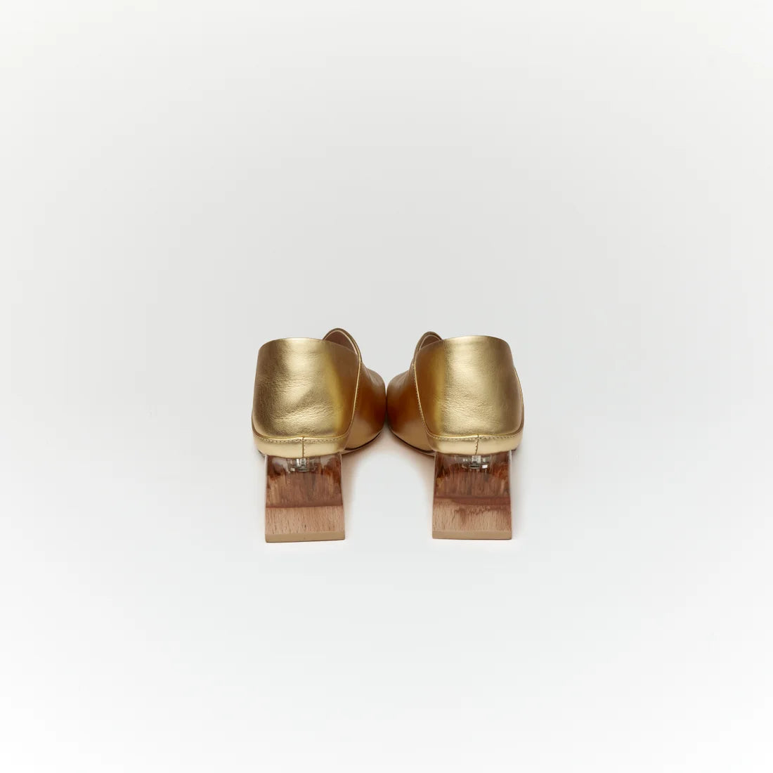 ERIN LETHER BOOTS【Gold】