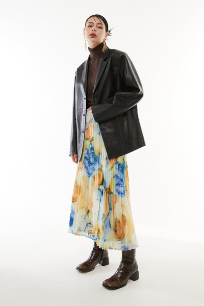 【10月】Soft faux leather jacket