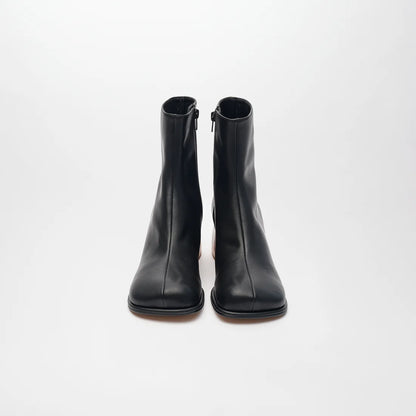 ADELA LETHER BOOTS【Black】
