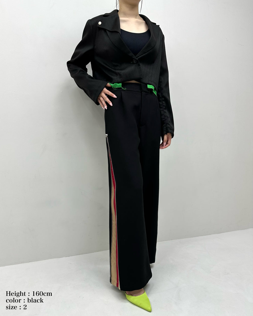 Side line color pants