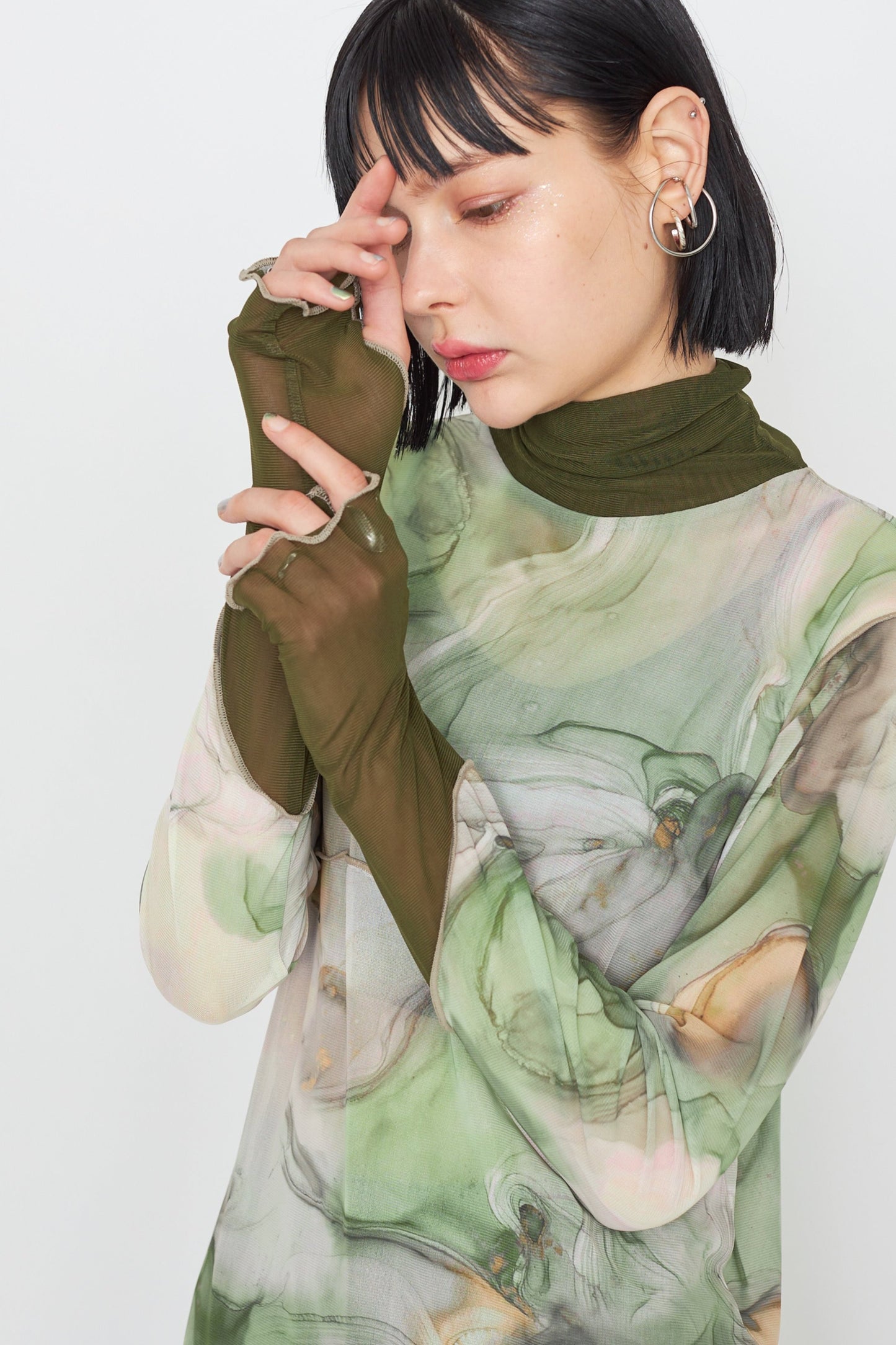 【SAMPLE SALE】Marble paint mellow tops