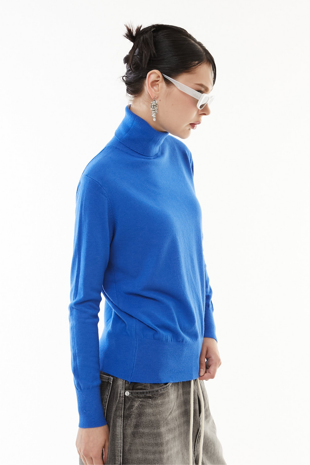 Cashmere wool turtle knit
