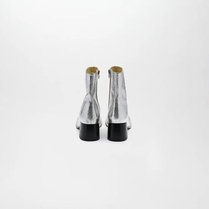 ADELA LETHER BOOTS【Silver】