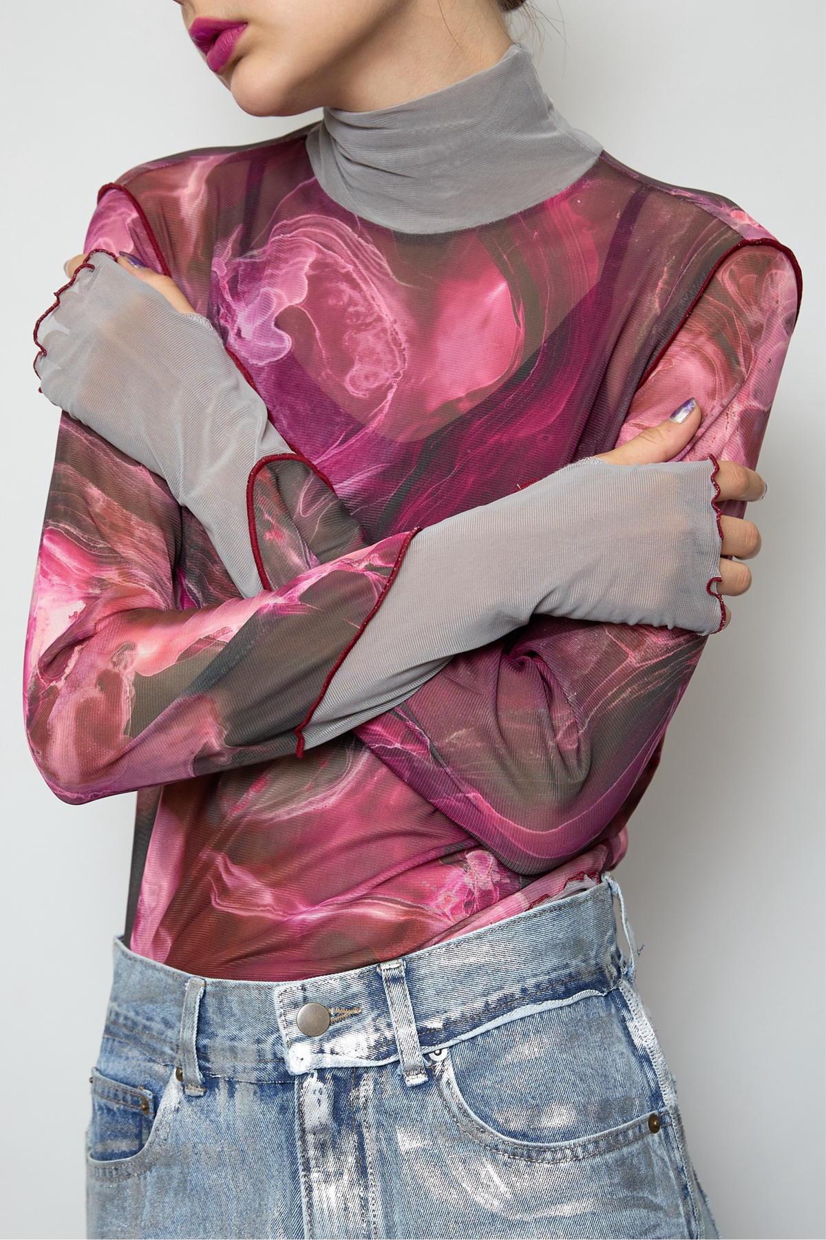 Marble paint mellow tops