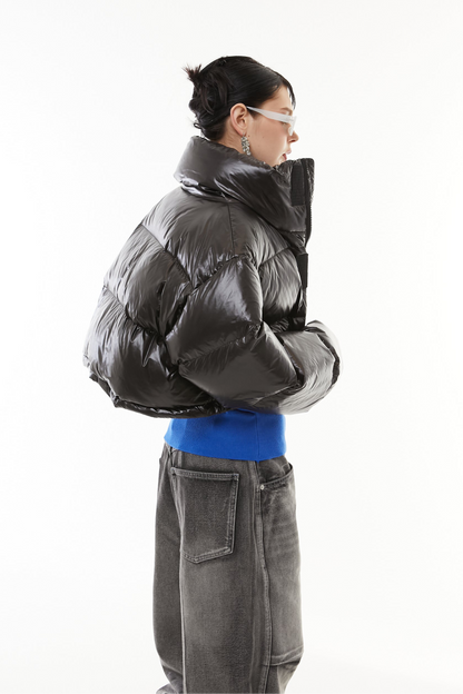 Cropped Light Down Jacket