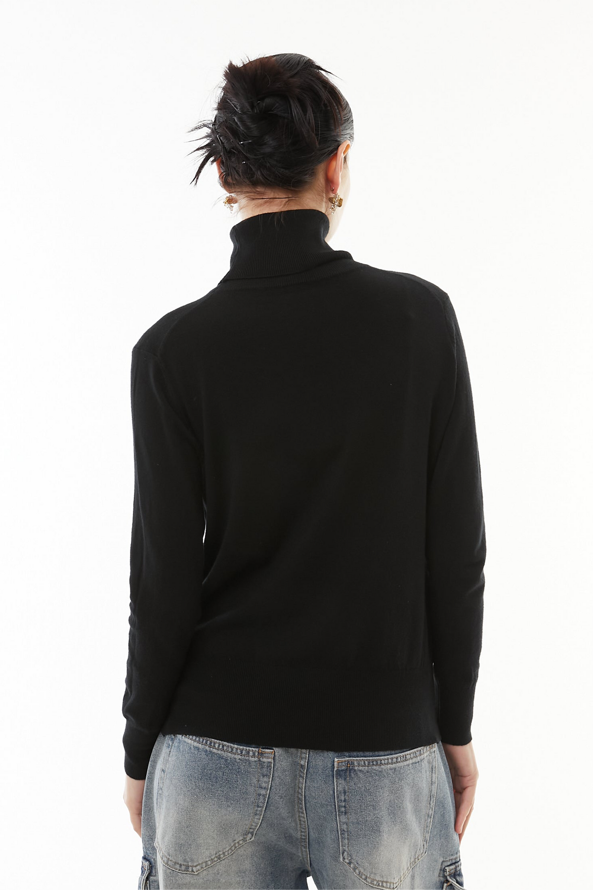 Cashmere wool turtle knit
