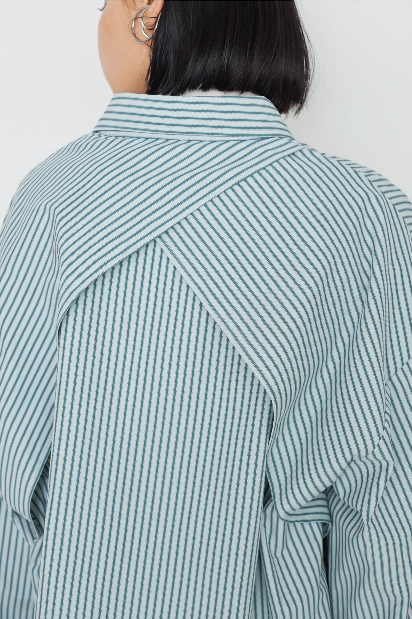 【SAMPLE SALE】Dobby stripe wide cuff shirt