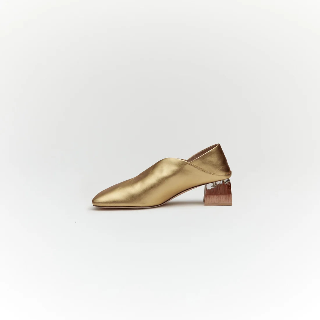 ERIN LETHER BOOTS【Gold】