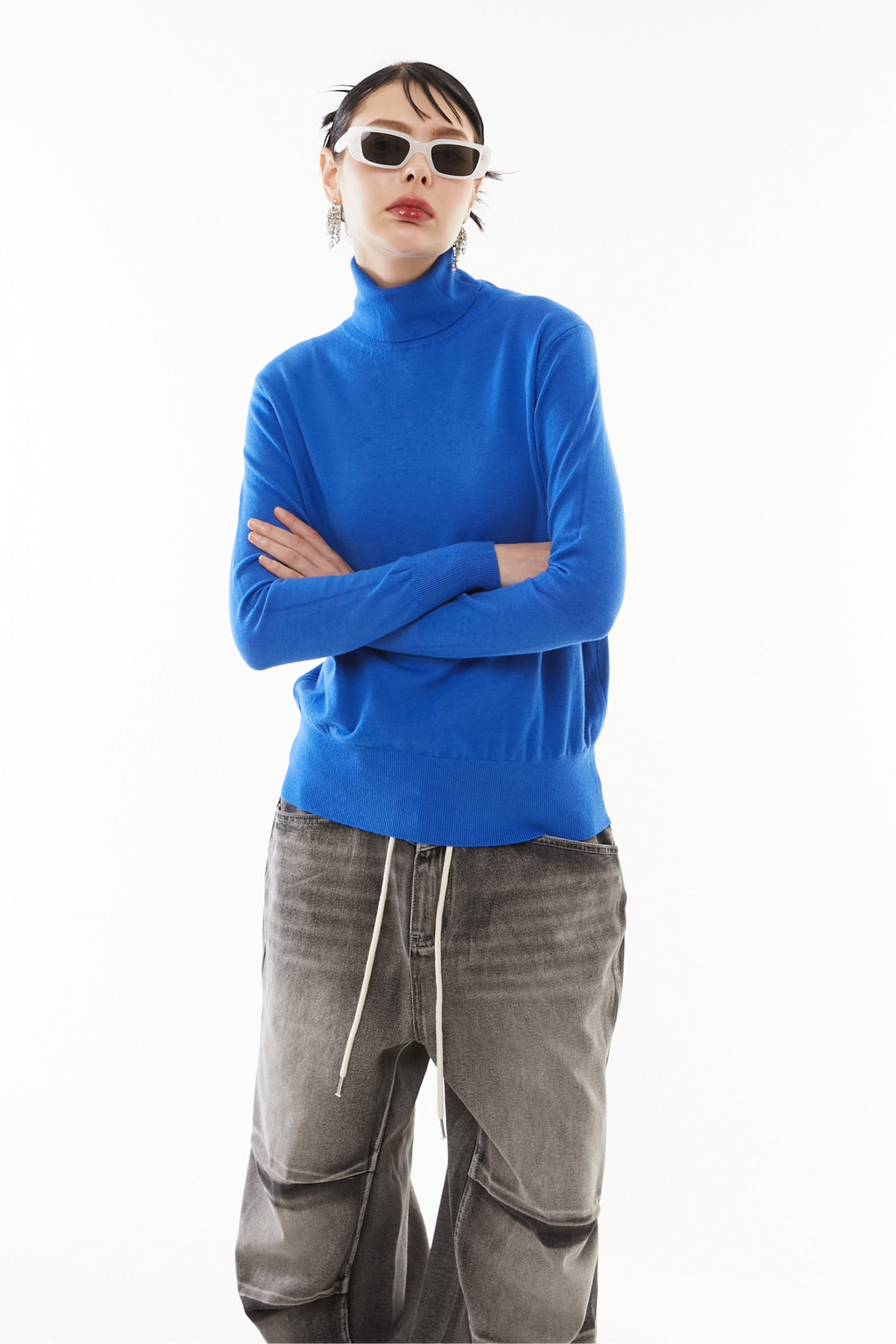 Cashmere wool turtle knit