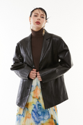 Soft faux leather jacket