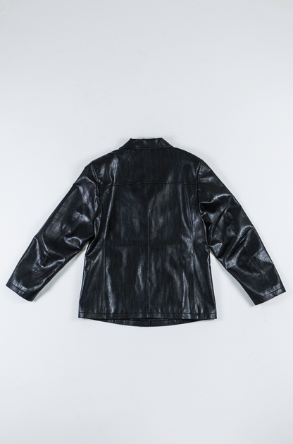 【10月】Soft faux leather jacket