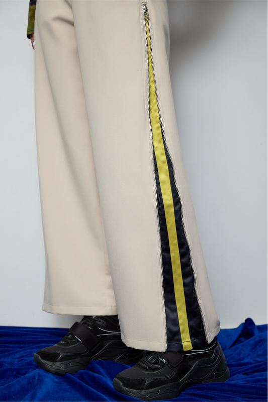 Side line color pants