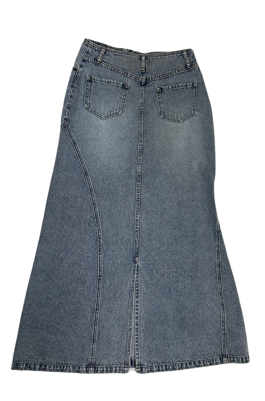 【OUTLET】Denim flare skirt