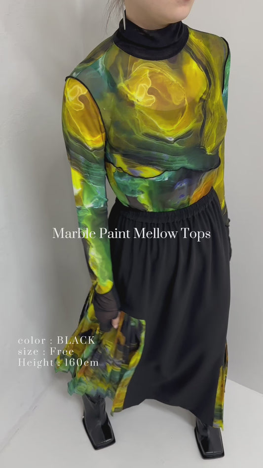 Marble paint mellow tops