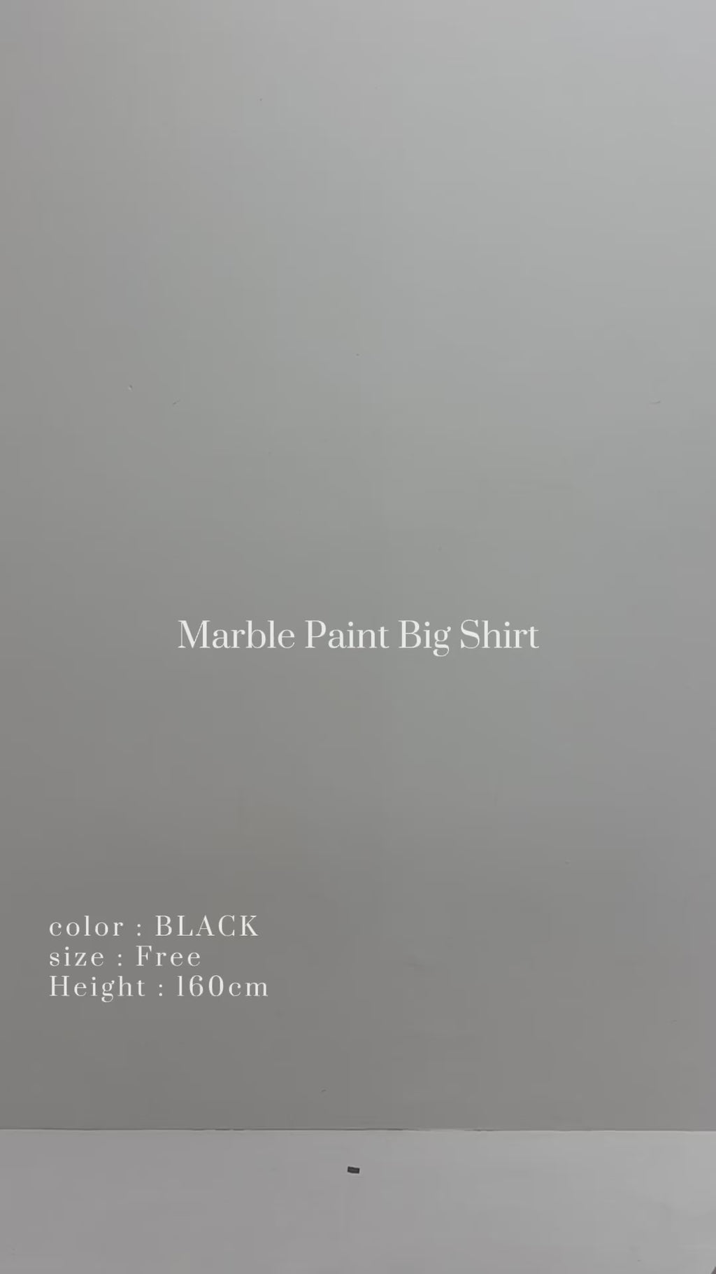 Marble paint big shirt