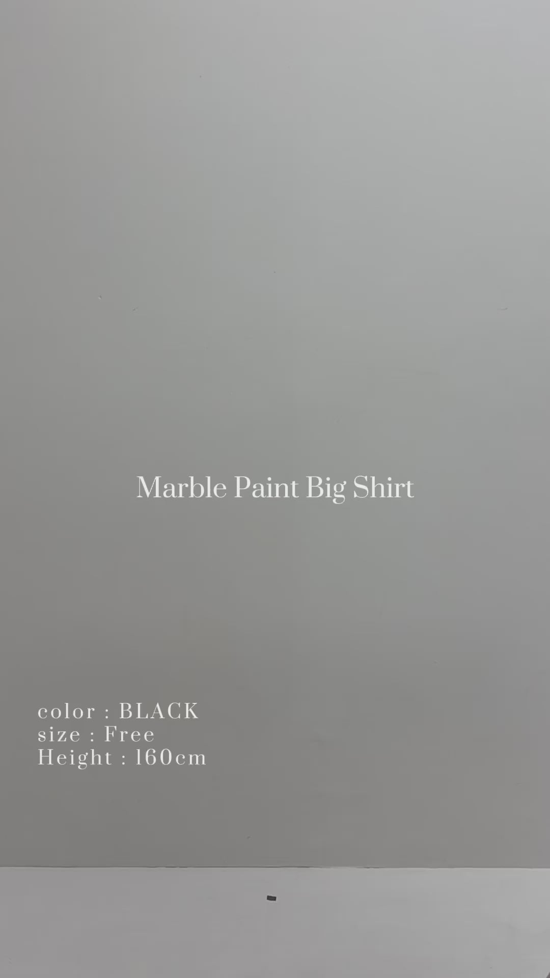 Marble paint big shirt